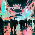 Königsstraße im Regen